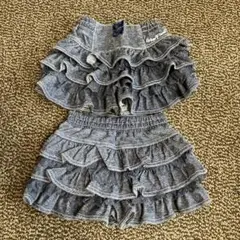 メゾピアノ　ショートパンツ サイズ90 2枚セット