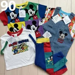 【ディズニー】ちまじろ Tシャツ☆サロペット☆ズボン 5点セット 90