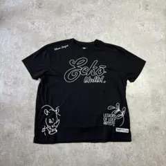 【¥300オークション開催中！】echo unltd 3XL ステッチtシャツ