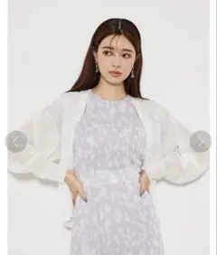 rienda ホワイト カーディガン 長袖