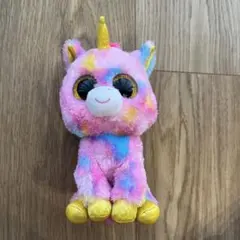 【Ty】カラフル ユニコーン ぬいぐるみ