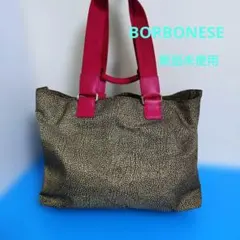 BORBONESE 2wayトートバッグ ピンクハンドルのサムネイル