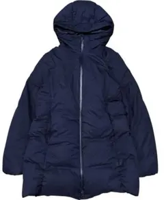 UNIQLO ユニクロ シームレスダウンショートコート パーカー ネイビーのサムネイル