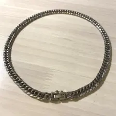 本日削除価格／喜平ネックレス／ステンレス／中折り／セーフティー付き／6面カット