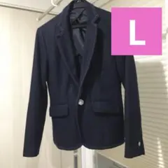 ジャケット　秋冬　ネイビー　レディース　L