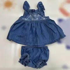 【水通しのみ】baby GAP デニムワンピース 6-12ヶ月