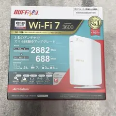 BUFFALO Wi-Fi 7無線LANルーターWSR3600BE4P-WHのサムネイル