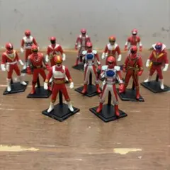 3F 激レア 歴代戦隊ヒーロー ソフビ 8体セット まとめ売り 昭和レトロ