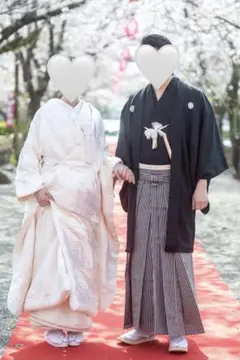 キ*ラ様 在庫ラスト処分品/新品未使用/色掛下・掛下帯セット/濃いめ牡丹色系ピン 卒業式 袴 納戸色 牡丹・アンティーク 着物 No.H07 / 縁 -enishi-