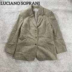 ルチアーノソプラーニ　アンゴラ混　カシミヤ混　テーラードジャケット　きれいめ