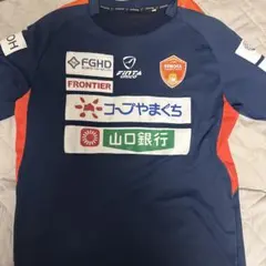レノファ山口FC サッカーユニネイビー/オレンジ サイズL 未使用に近い