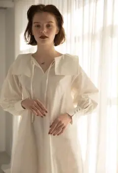 タグ付き新品未使用品mangta タイプライターシャツワンピース モンガータ