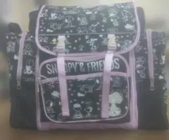 ✨大容量リュック✨ Snoopy & Friends リュック ブラック ピンク