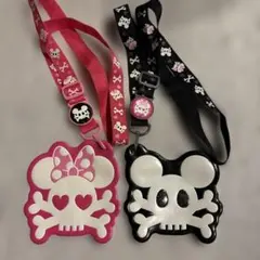 東京ディズニーリゾート　スカルデザイン カードホルダー チケットホルダー 2個