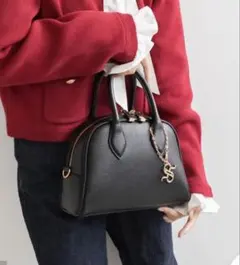 2WAYチャーム付きボストンバッグ （BLACK）のサムネイル