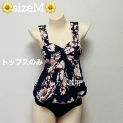 USED«M»Teddyshop ネイビーフラワー柄セパレート水着トップスのサムネイル