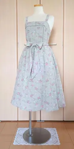 ジャンスカ ひざ丈ワンピース