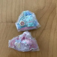 サンリオパッケージチャーム2点セット　マイメロ　ハンギョドン