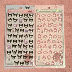正規品　Kuromi & My Melody ボンボンドロップミニシール