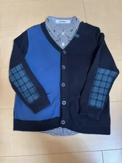 familiar カーディガン 100 チェック110 ファミリア　シャツ