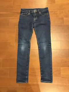 GUスキニーデニム ダークブルー