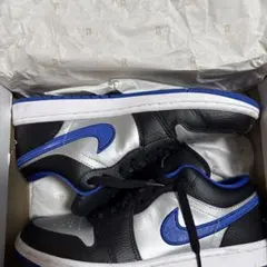 Nike Air Jordan 1 Low Black/Silver/Blue