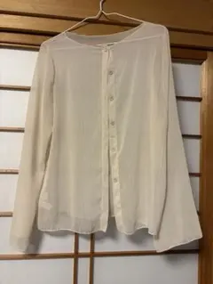 JUNOAH 長袖ブラウス アイボリー