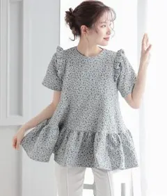 fitmore フィットモア フラワージャガードペプラム ティアードのサムネイル