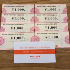【最新】株式会社コジマ　株主優待券8000円分 ビックカメラ【匿名配送】