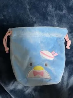 はぴだんぶいふわふわフェイス巾着 タキシードサム