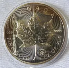 カナダ メイプルリーフ 5ドル金貨 24金Pレプリカ コイン ボールマーカー