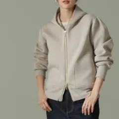 ナノユニバース テックダンボールダブルジップパーカー