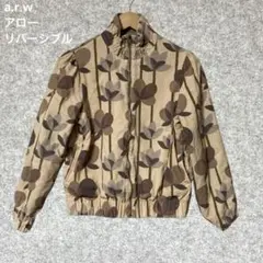 a.r.w アロー ベージュ スタンドカラー ジャンパーリバーシブル