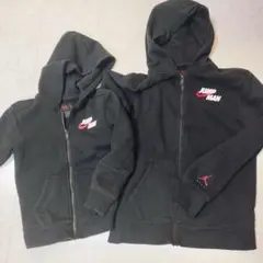 【おそろ2点】ジョーダン パーカー 110 ＆ XL(170) 親子リンクコーデ