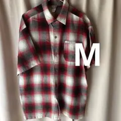 キャルトップ　Caliop 半袖 チェックシャツ M オンブレチェックシャツのサムネイル