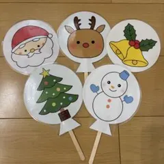 ふうせんのうた　冬　クリスマス　ペープサート　ラミネートシアター　カードシアター