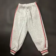 T-318 ベビー　裏起毛　ホッピングパンツ　日本製　90cm グレー