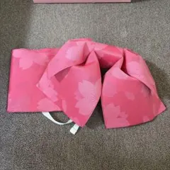 【簡単装着】作り帯 結び帯 桜柄 華やかピンク
