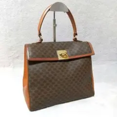 CELINE マカダム トリオンフ ヴィンテージトートバッグ ブラウン F/04 