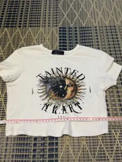 Bershka Tainted Heart Tシャツ Sサイズ ホワイト