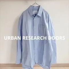 URBAN RESEARCH DOORS 長袖シャツ ライトブルー綿100%38のサムネイル