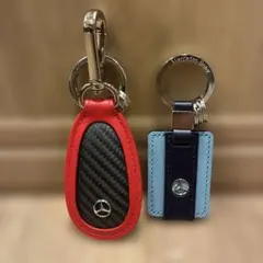 メルセデスベンツ　キーリング　2個セット　バイカラー