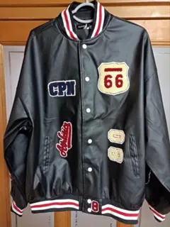 スタジャン　PUレザー　CHAMPION