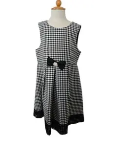 120cm]ギンガムチェック柄ノースリーブワンピース