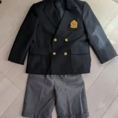 フォーマルセット 黒ジャケット グレーショートパンツ