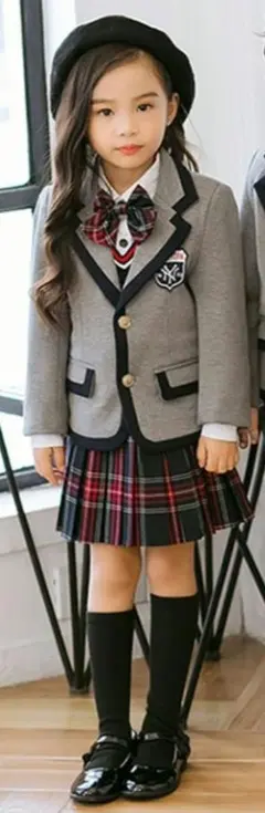 女の子フォーマルスーツ グレー ４点セット120