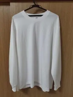 UNIQLO U エアリズムコットンクルーネックTシャツ　長袖 XXL　白