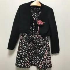 お値下げ【美品】♡Barbie120ワンピ＆a.v.v120ボレロ＆コサージュ♡