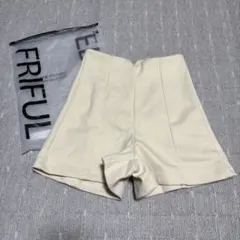 SHEIN ハイウエスト ショートパンツ ベージュ XS