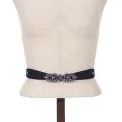 axes femme バラ×エンボスゴムベルト